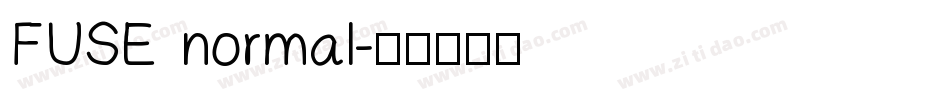 FUSE normal字体转换
